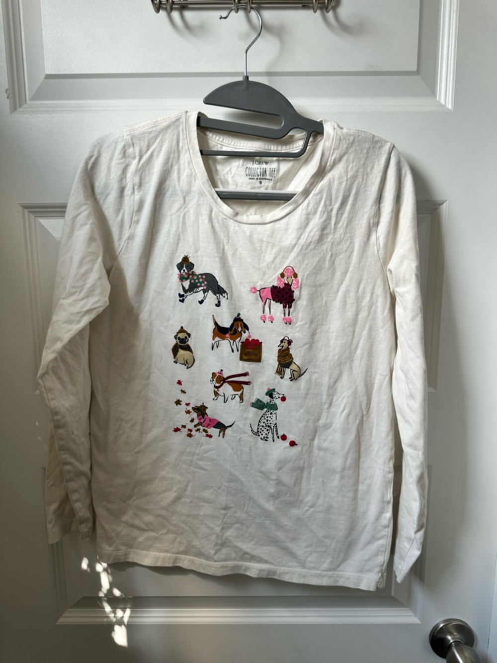 J. Crew Long-sleeve fall dogs graphic tee